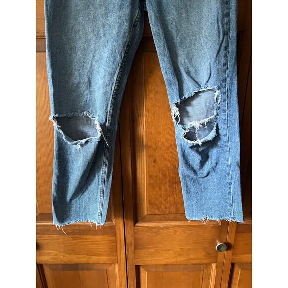 Abercrombie & Fitch Curve Love The Ankle Straight Ultra High Rise Jeans 28/6R - Picture 3 of 9